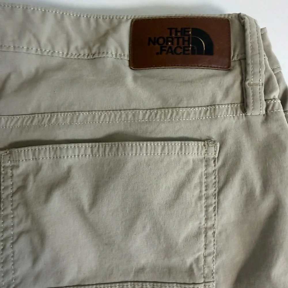 The North‎ Face Mens Pants 36 Beige Stretch Nylon Hiking Outdoor Casual Pants